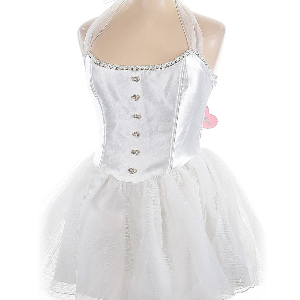 Cosplay Fairy Dress/Costume/ White,  Corset, Size XL, NWT